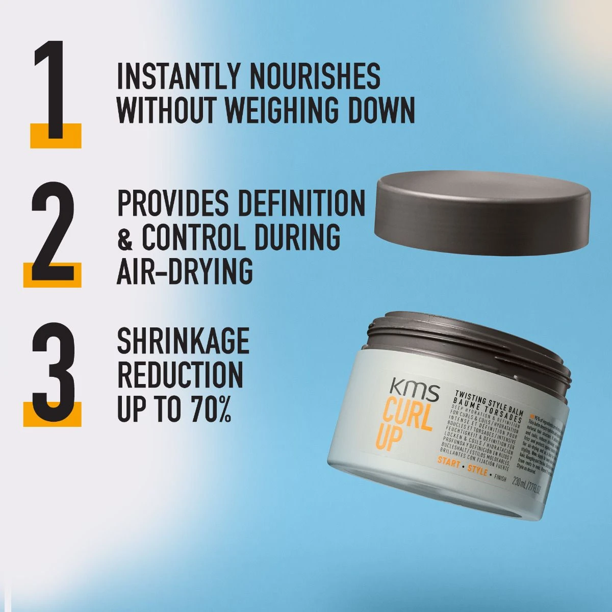 KMS CurlUp Twisting Style Balm 230ml 6 KMS CurlUp Twisting Style Balm 230ml - Afbeelding 4