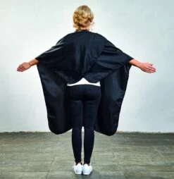 Trend-Design NEON Kapmantel Met Drukknopen 7 Trend-Design NEON Kapmantel Met Drukknopen -Hair Pro Verkoop 93701 neon schwarz hinten bernadette