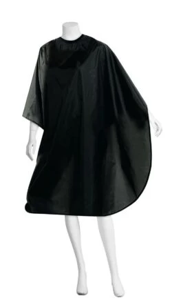 Comair Kapmantel Duo Nylon Waterafstotend Drukknop En Band Zwart136 X 176 Cm