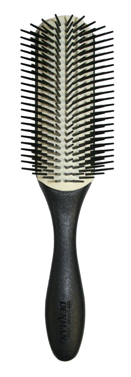 Denman Lange Styling Borstel Zwart/wit/zwart 3 Denman Lange Styling Borstel Zwart/wit/zwart