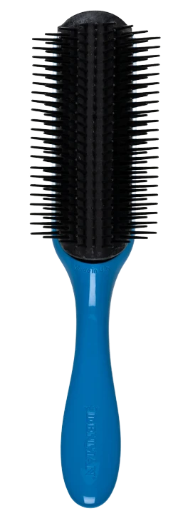 Denman D4 Borstel Large 9-rij Santorini Blue 3 Denman D4 Borstel Large 9-rij Santorini Blue