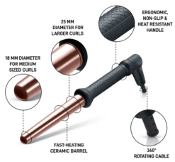 Golden Curl Hair Curler The Rose Gold -Hair Pro Verkoop haircurler therosegold3