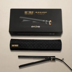 HOT TOOLS Evolve Black Gold 25mm -Hair Pro Verkoop htst7122bg box product gold 300dpi rgb min