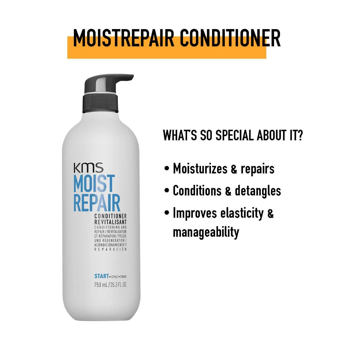 KMS MoistRepair Conditioner 750ml - Afbeelding 2