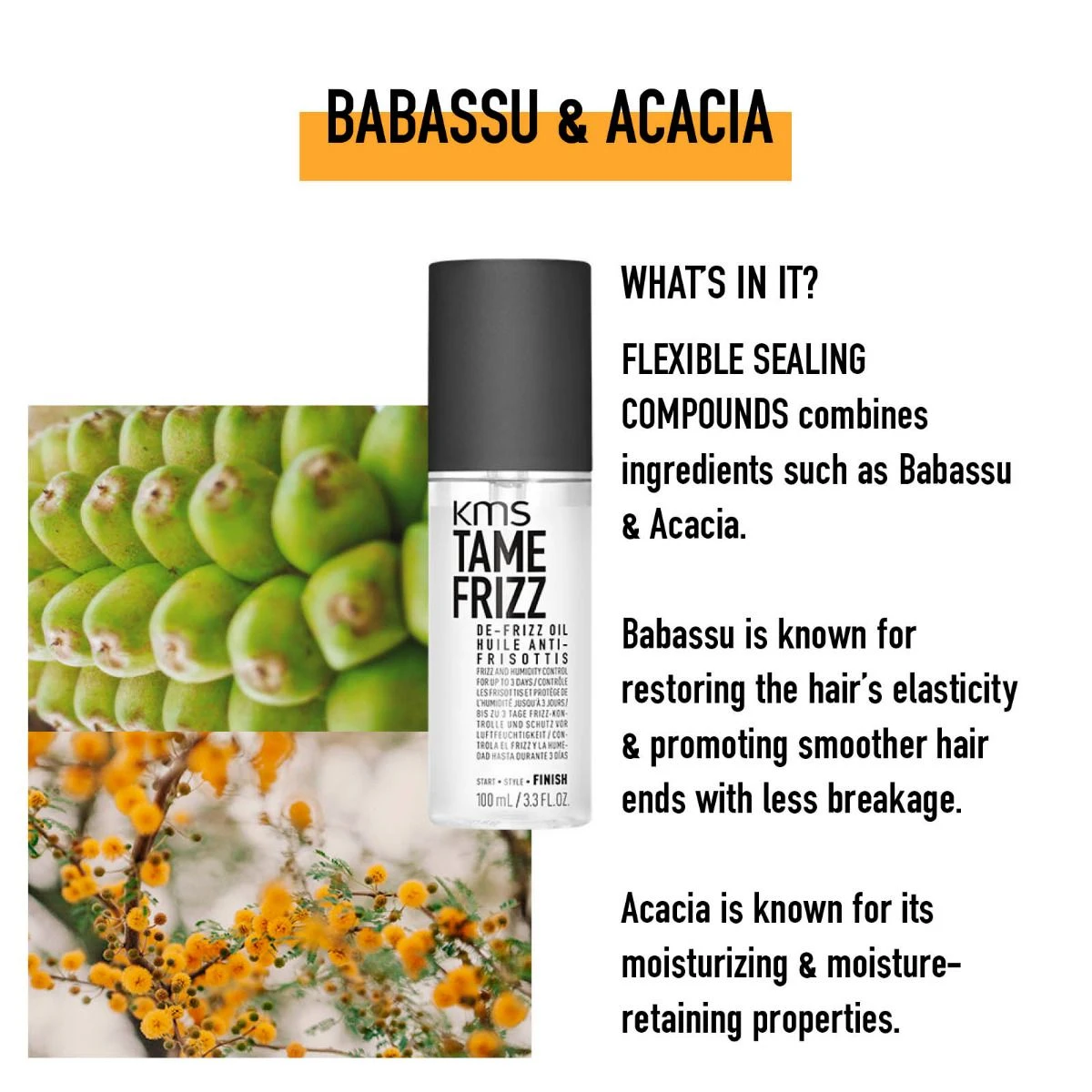 KMS Tame Frizz De-Frizz Oil 100ml 5 KMS Tame Frizz De-Frizz Oil 100ml - Afbeelding 3