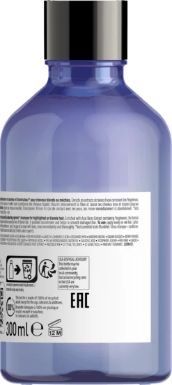 L'Oreal L'Oréal Serie Expert Blondifier Shampoo 300ml -Hair Pro Verkoop newserieexpert blondifier 3000x3000 shampoo gloss 300ml packshot back 3474636974382