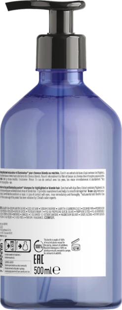 L'Oreal L'Oréal Serie Expert Blondifier Shampoo 500ml -Hair Pro Verkoop newserieexpert blondifier 3000x3000 shampoo gloss 500ml packshot back 3474636975907