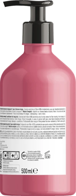L'Oreal L'Oréal Serie Expert Pro Longer Conditioner 500ml 5 L'Oreal L'Oréal Serie Expert Pro Longer Conditioner 500ml -Hair Pro Verkoop newserieexpert prolonger 3000x3000 conditioner 500ml packshot back 3474636975167