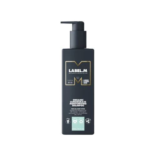 Label.m Organic Lemongrass Moisturising Shampoo 1000ml 3 Label.m Organic Lemongrass Moisturising Shampoo 1000ml