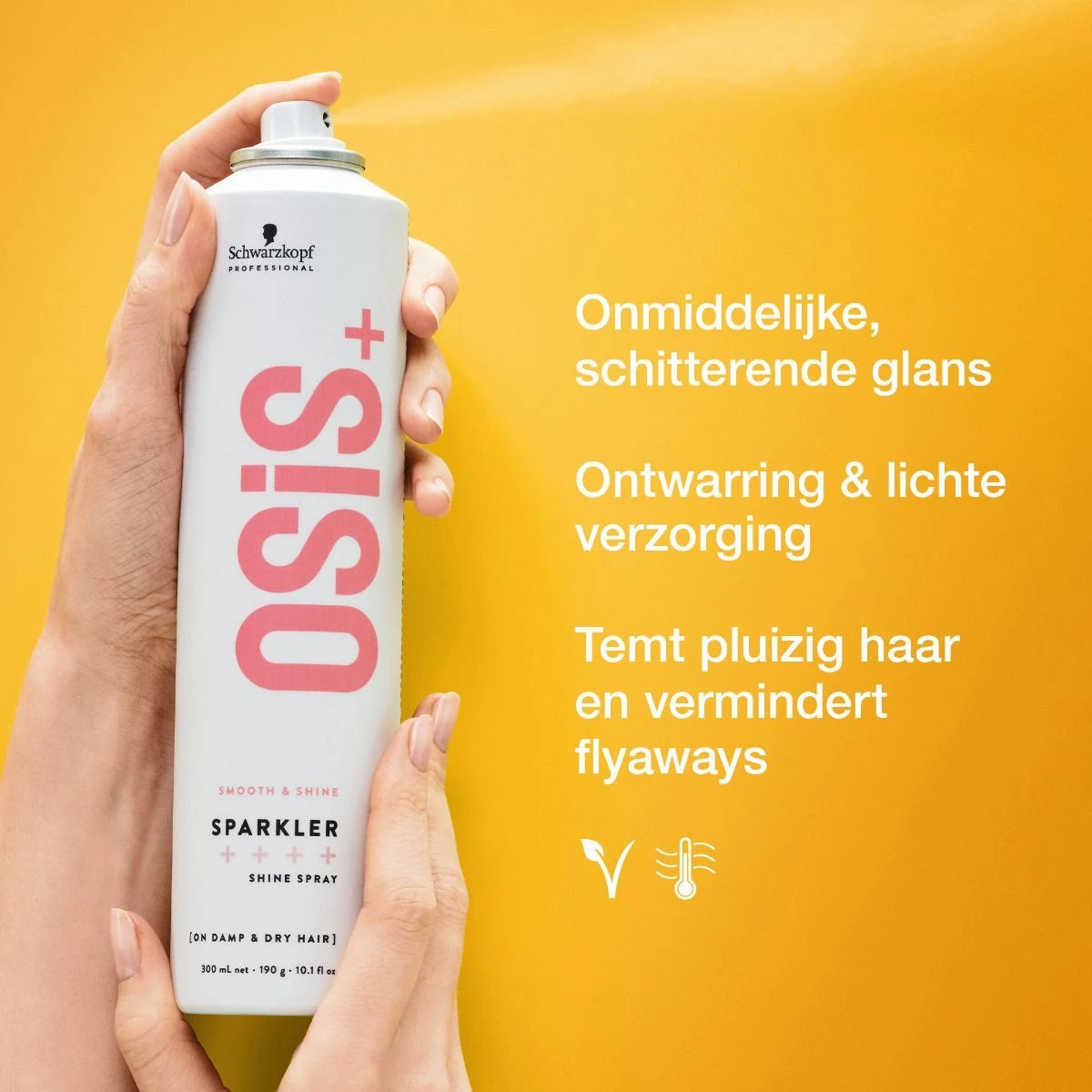 Schwarzkopf OSiS+ Sparkler Shine Spray 300ml 4 Schwarzkopf OSiS+ Sparkler Shine Spray 300ml - Afbeelding 2