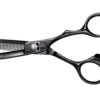 E-Kwip PLUS Primus Coupeschaar Skull Black Titanium 5,5inch -Hair Pro Verkoop primus black skull modellierschere