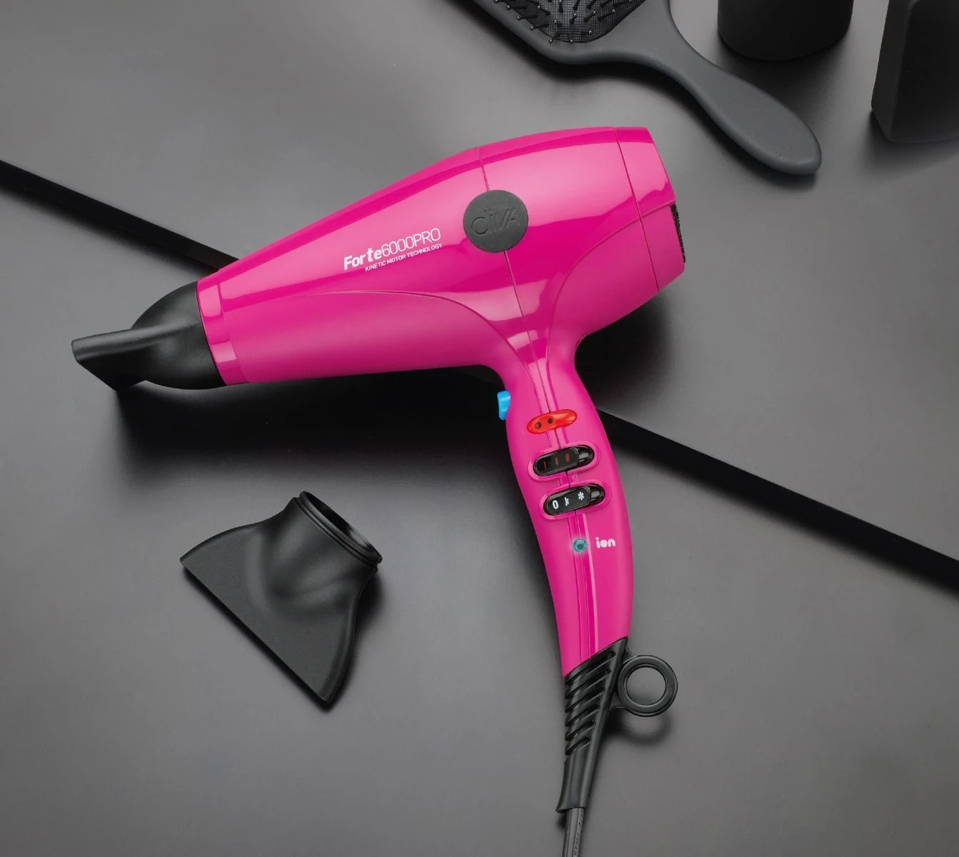 Diva Pro Forte 6000 Pro Föhn Pink 4 Diva Pro Forte 6000 Pro Föhn Pink - Afbeelding 2