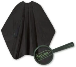 Trend-Design RecYcape Kapmantel Zwart 135x150cm 7 Trend-Design RecYcape Kapmantel Zwart 135x150cm -Hair Pro Verkoop recycape umhang lupe