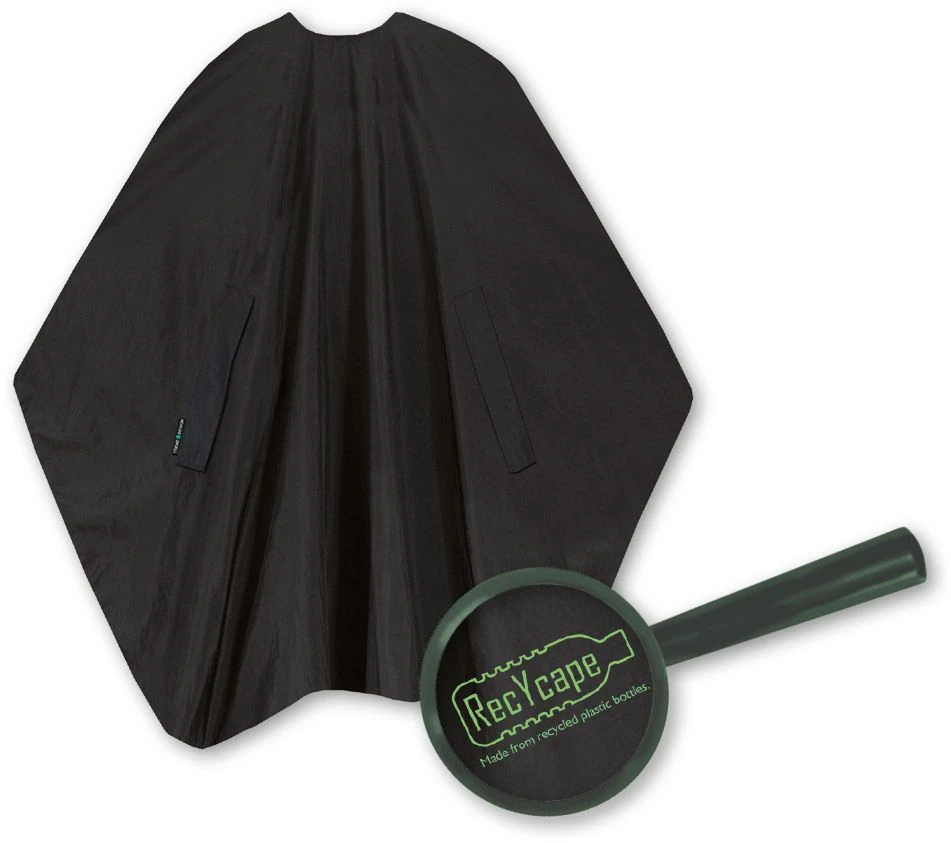 Trend-Design RecYcape Kapmantel Zwart 135x150cm 4 Trend-Design RecYcape Kapmantel Zwart 135x150cm - Afbeelding 2