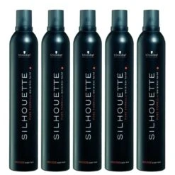 5x Schwarzkopf Silhouette Super Hold Mousse 500ml